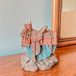 Vintage Decorative Saddle Figurine